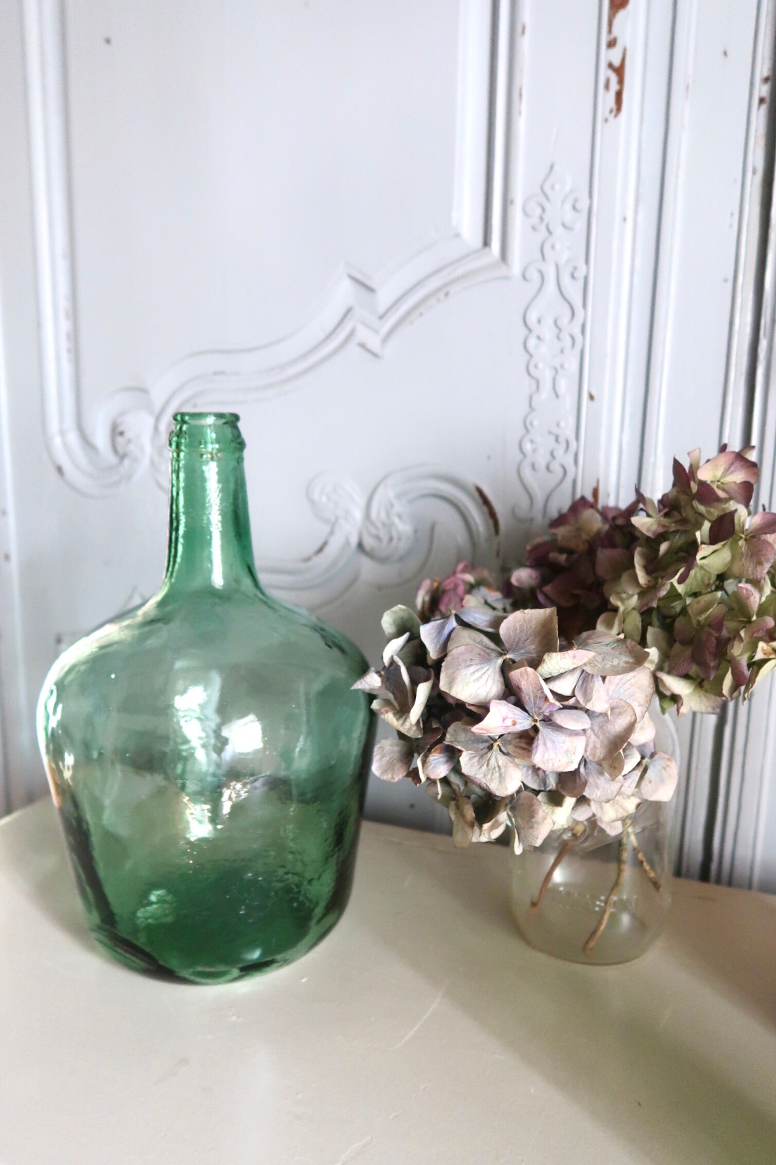 Dame-jeanne en verre verte 5 litres