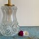 Vintage tulip wall lamp in molded glass