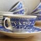 Service at Thé Villeroy & Boch in blue Burgenland porcelain