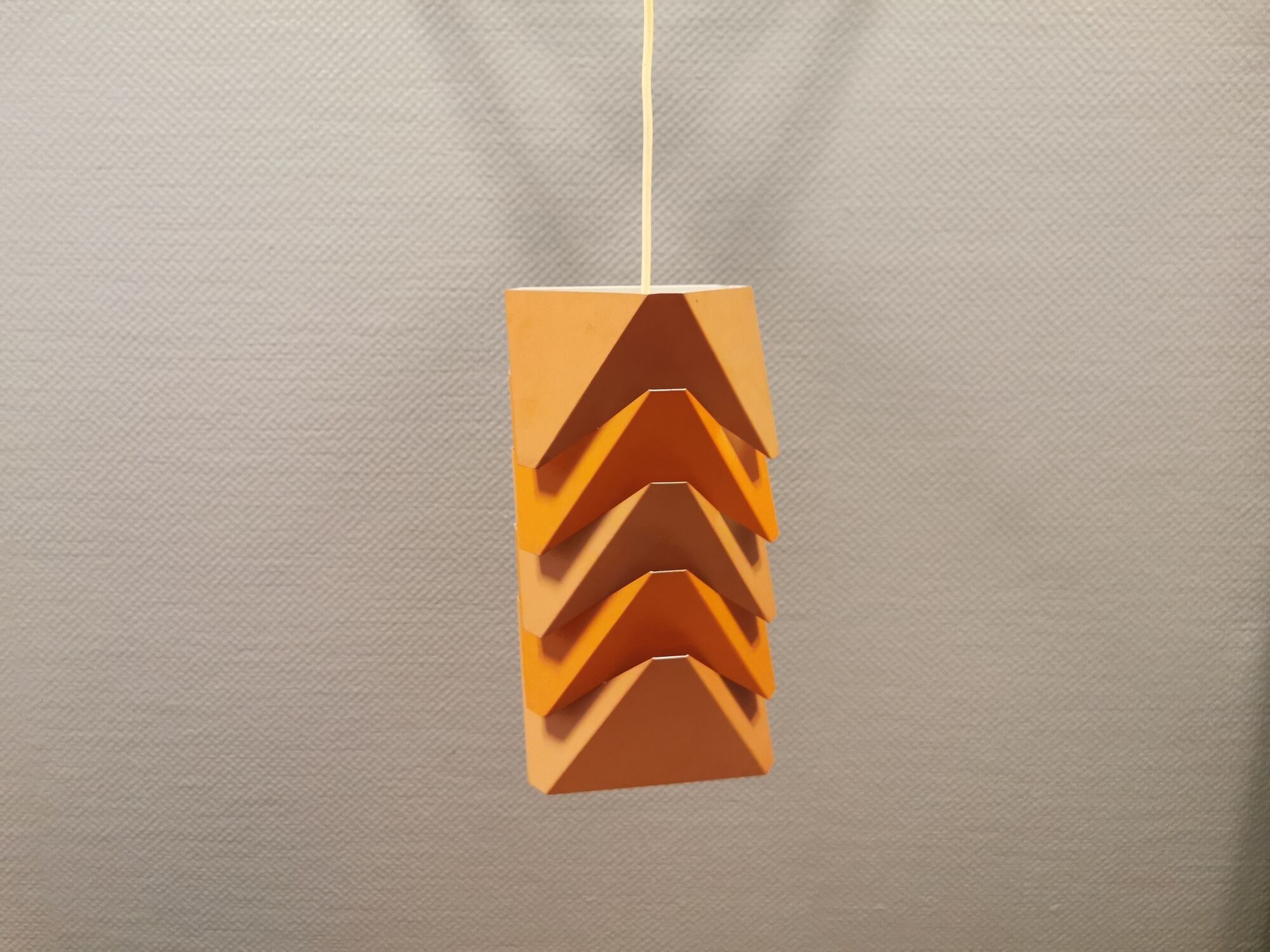 Hanging lamp, designed by the famous Louis Weisdorf, for Danish Lyfa in 1970, model EKKO