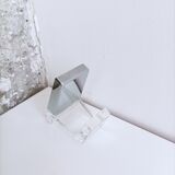 Translucent plexiglass and chrome metal coat hooks Allibert vintage 70s