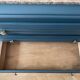 Vintage chest of drawers - 1950s - marble - midnight blue