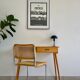 Bureau vintage pieds compas