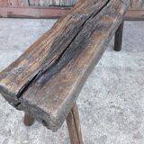 Massive wooden bench