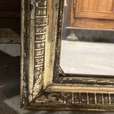 Patinated wooden mirror, 90x68 cm