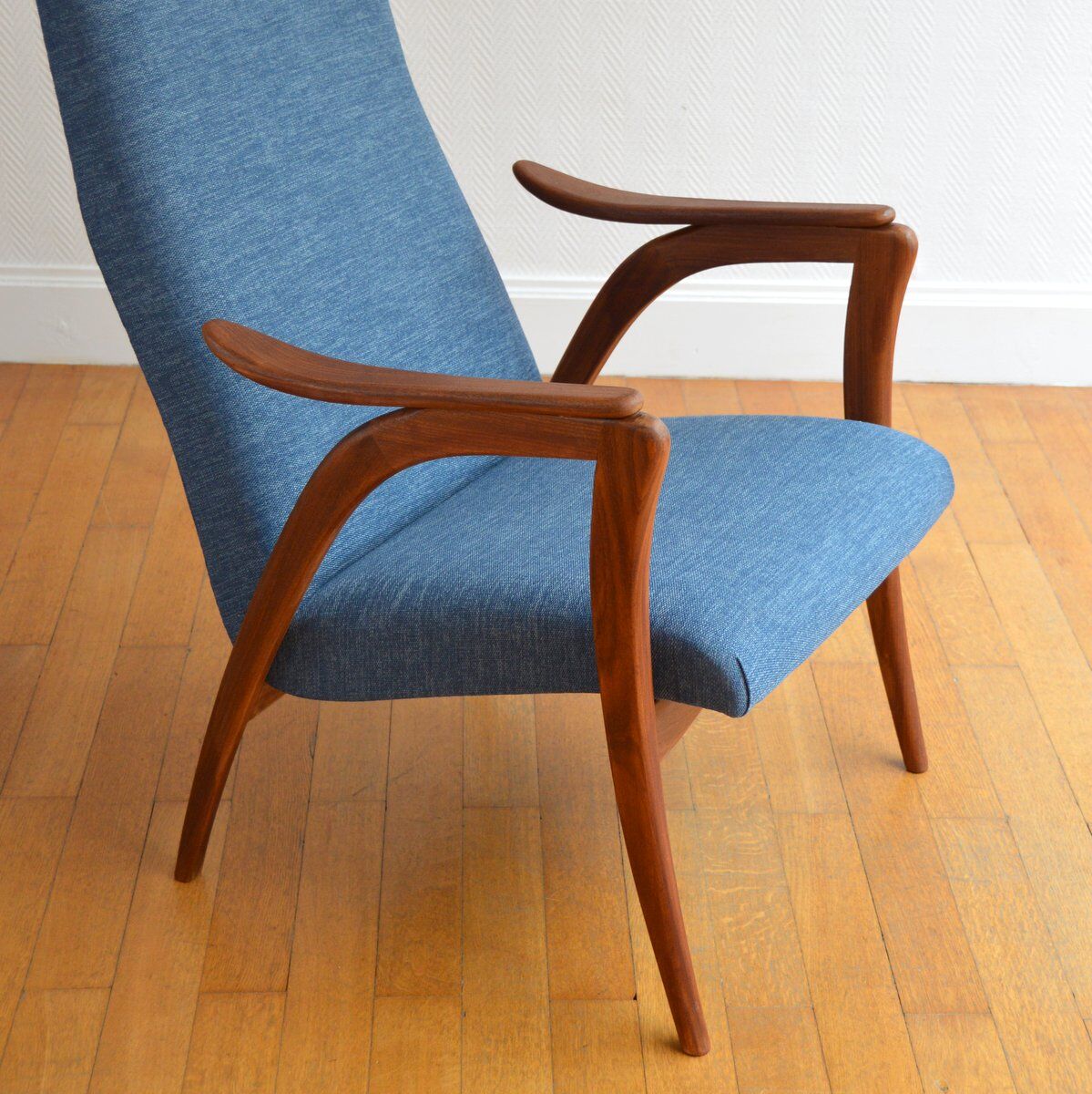 Dutch armchair Scandinavian years 60 vintage teak