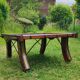 Vintage Indian coffee table "Ganga Jamuna" - Rajasthan