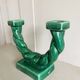 Double ceramic candle holder Longchamp France