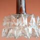 Suspension space age chrome and glass Germany 1970