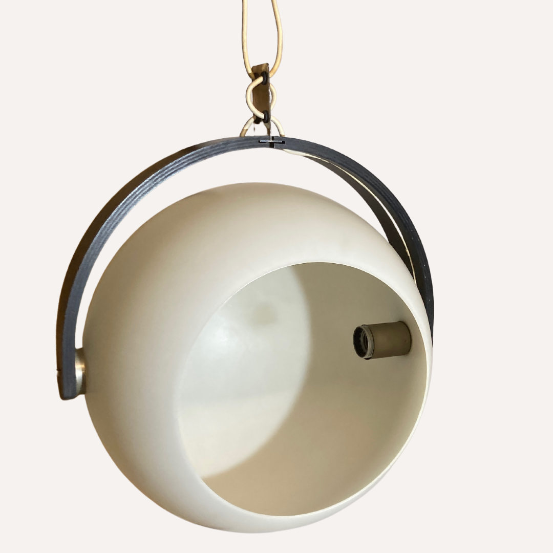 Space age ball sphere pendant by Temde Switzerland, 1970s