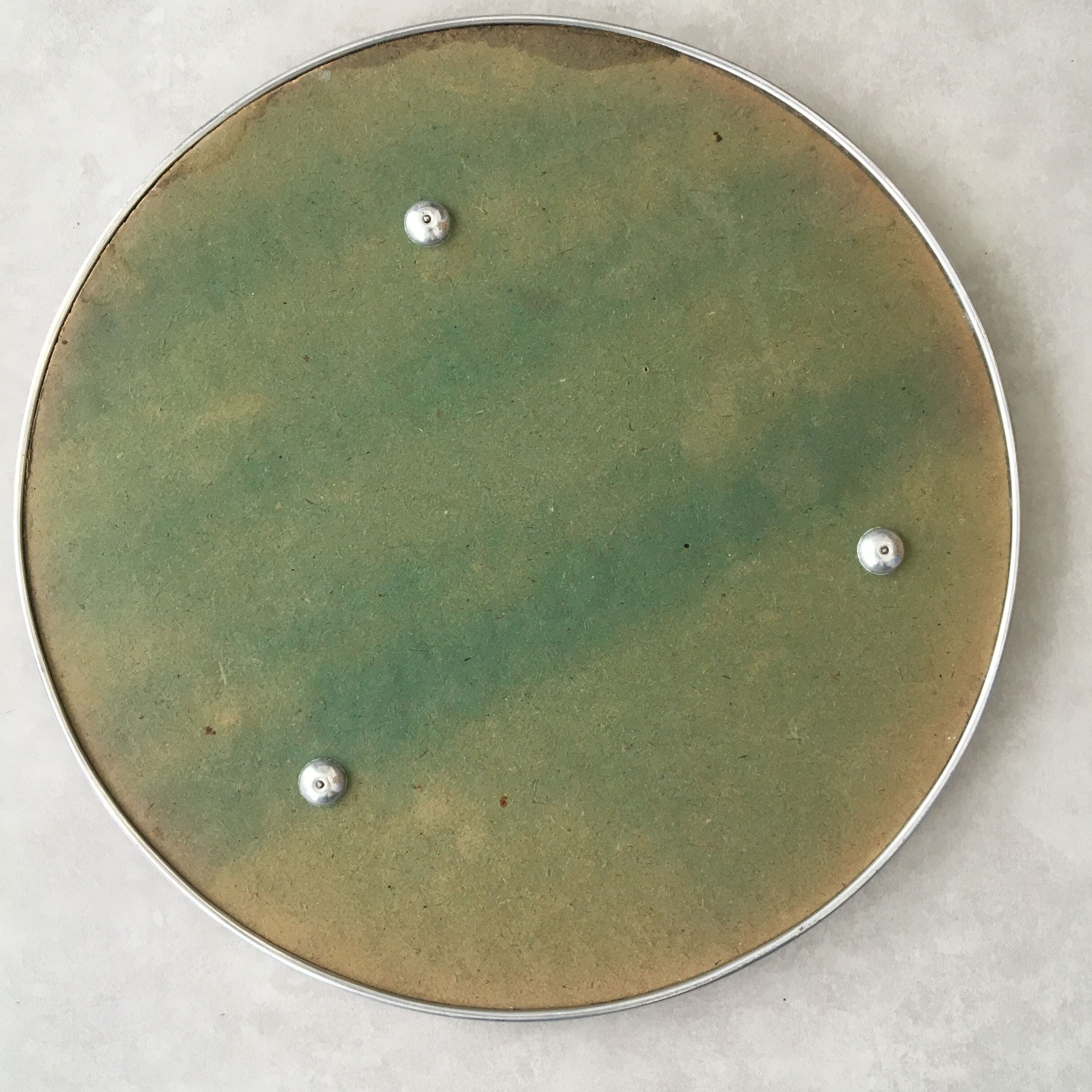 Silver silver art deco mirror tray