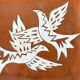 Glazed terracotta pocket tray, bird decor