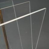 Plexiglas magazine rack by David Lange 1970s