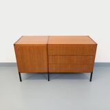Vintage modernist enfilade ARP Minvielle by Guariche Mortier Motte teak