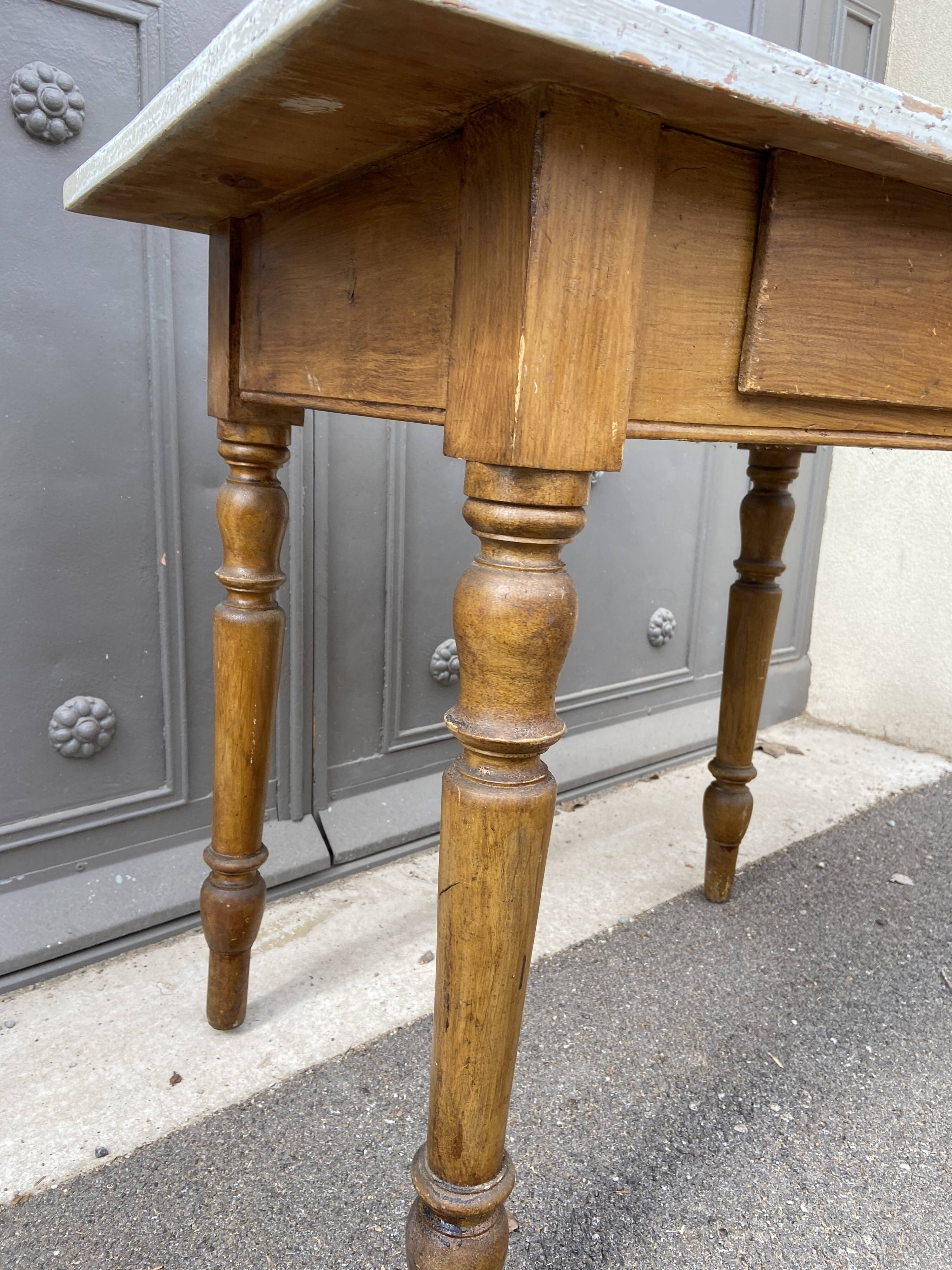 small farmhouse table shabby chic fir 1920s