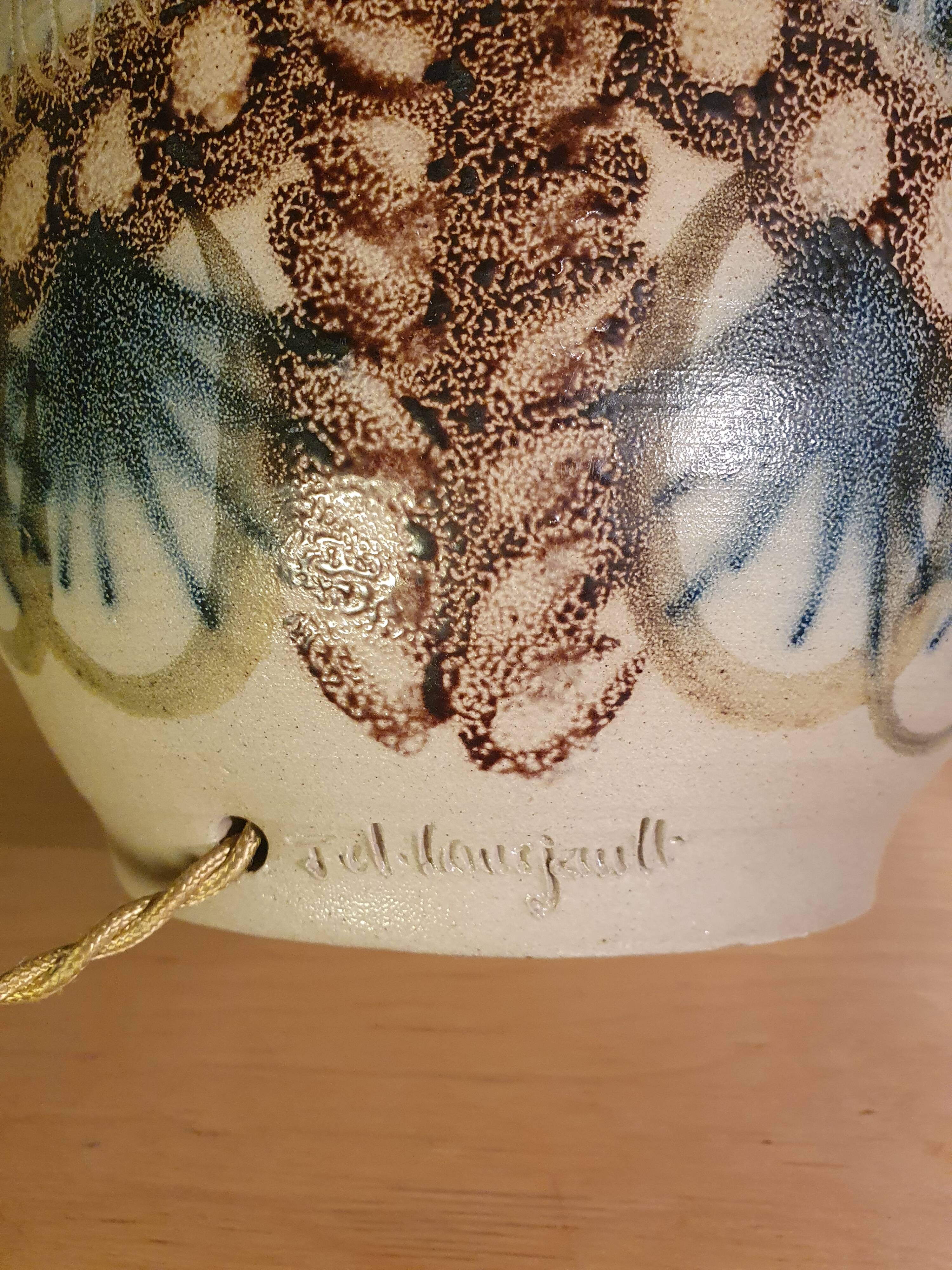 Ceramic lamp by Jean Claude Courjault