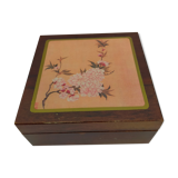 Asian wooden coaster in box