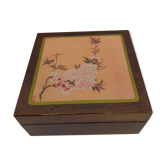 Asian wooden coaster in box