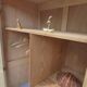 Parisian wardrobe in raw wood