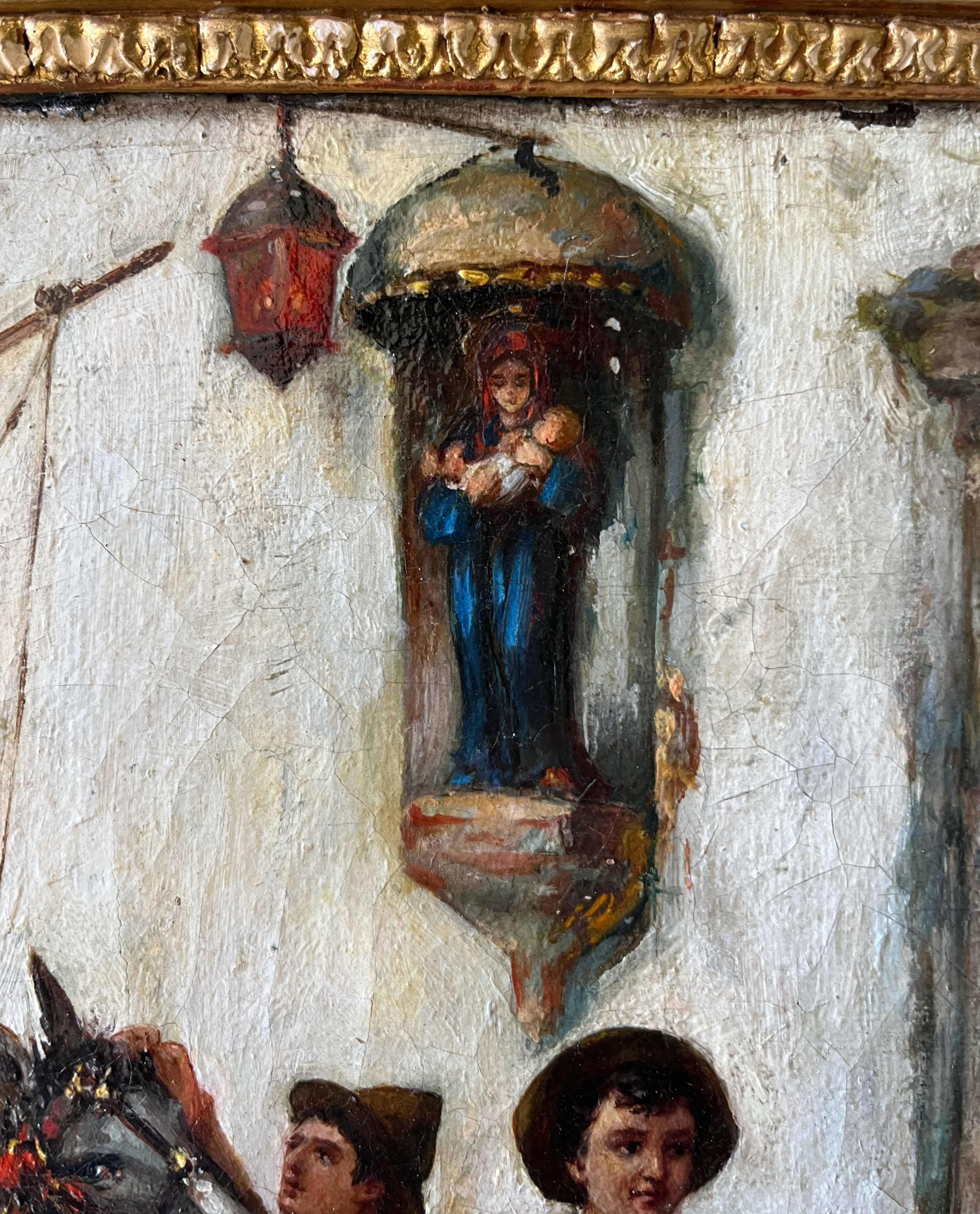 Tableau HST "The Flower Merchant" by Jules Worms (1832-1914)