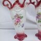 Paire d'anciens vases en barbotine d'Onnaing