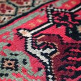 Algerian vintage carpet berber handmade 101cm x 215cm 1970s, 1c404