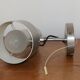 Pair of brushed metal wall lights 1970