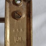old brass wall coat rack