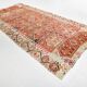 6x13 Beige & Red Wool Kilim Rug, 193x406Cm