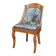 Gondola Chair in Cherry and Speckled Maple, Charles X Style – Mid-20th Century