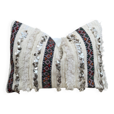 Moroccan Handira cushion cover: Berber cushion with sequins (60x40cm)