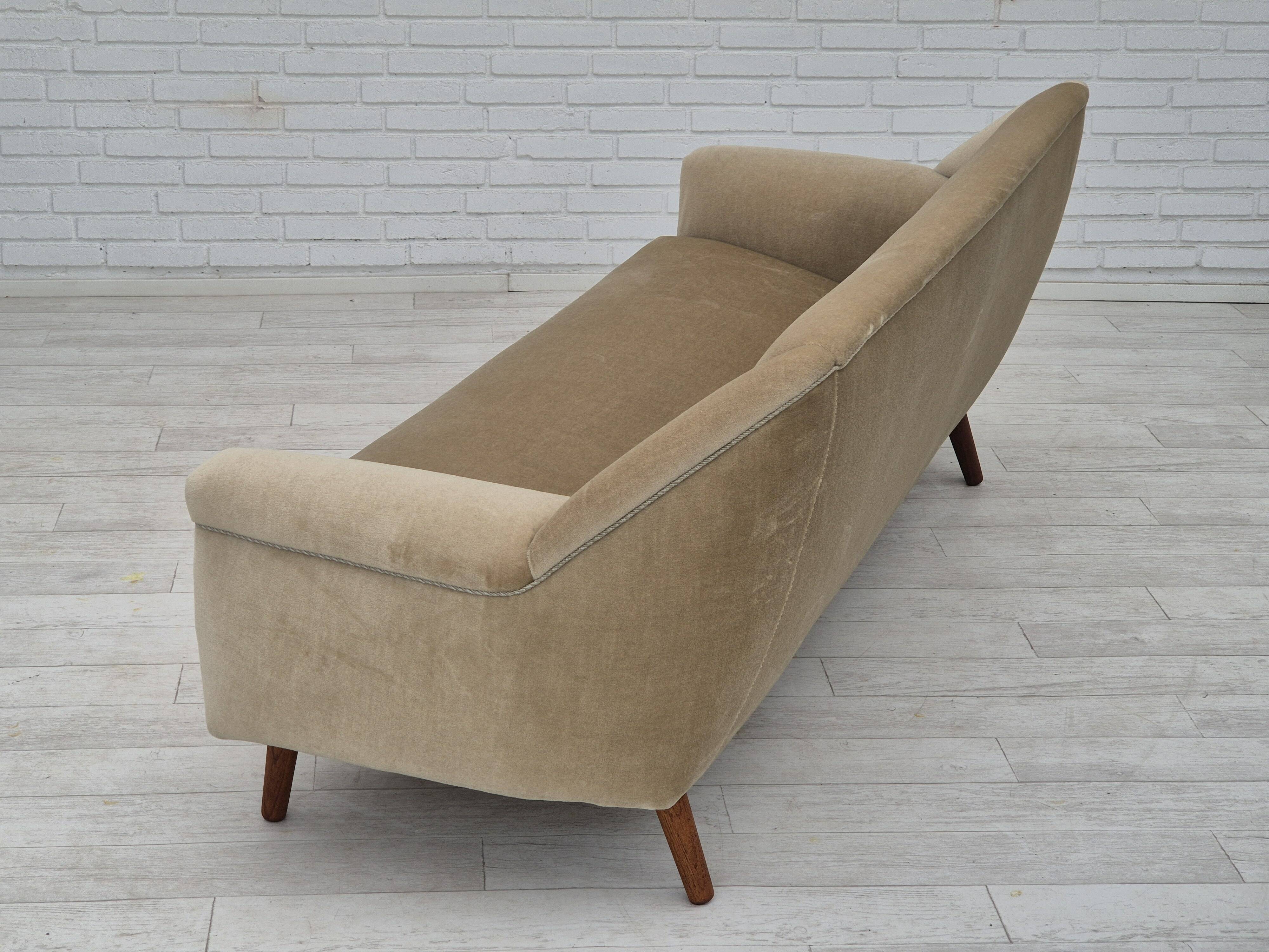 1960s, Danish design by Kurt Østervig for Rolschau Møbler, 3 seater sofa, model 57, original.