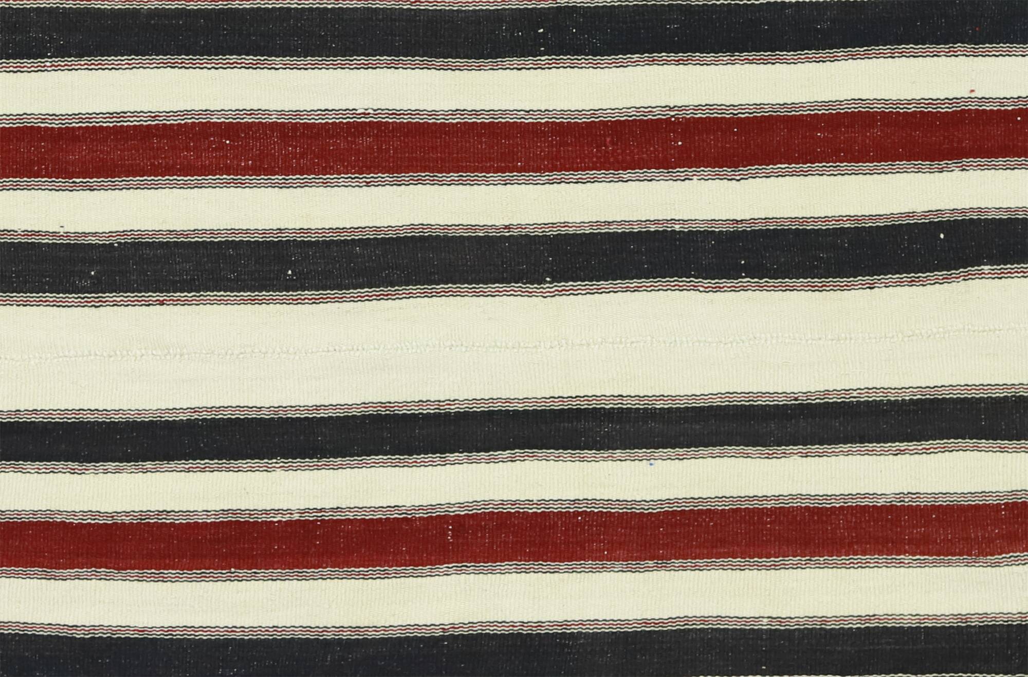 Grand Turkish Kilim Konya 108x182 cm Vintage Striped Handwoven
