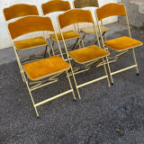 Set of 6 folding chairs