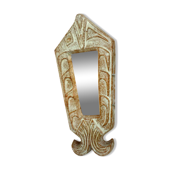 Miroir poisson, céramique émaillée, signé Robert Meynard, Vallauris, 1950