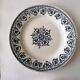 6 dessert plates from Hautin-Boulenger et Cie ironstone.