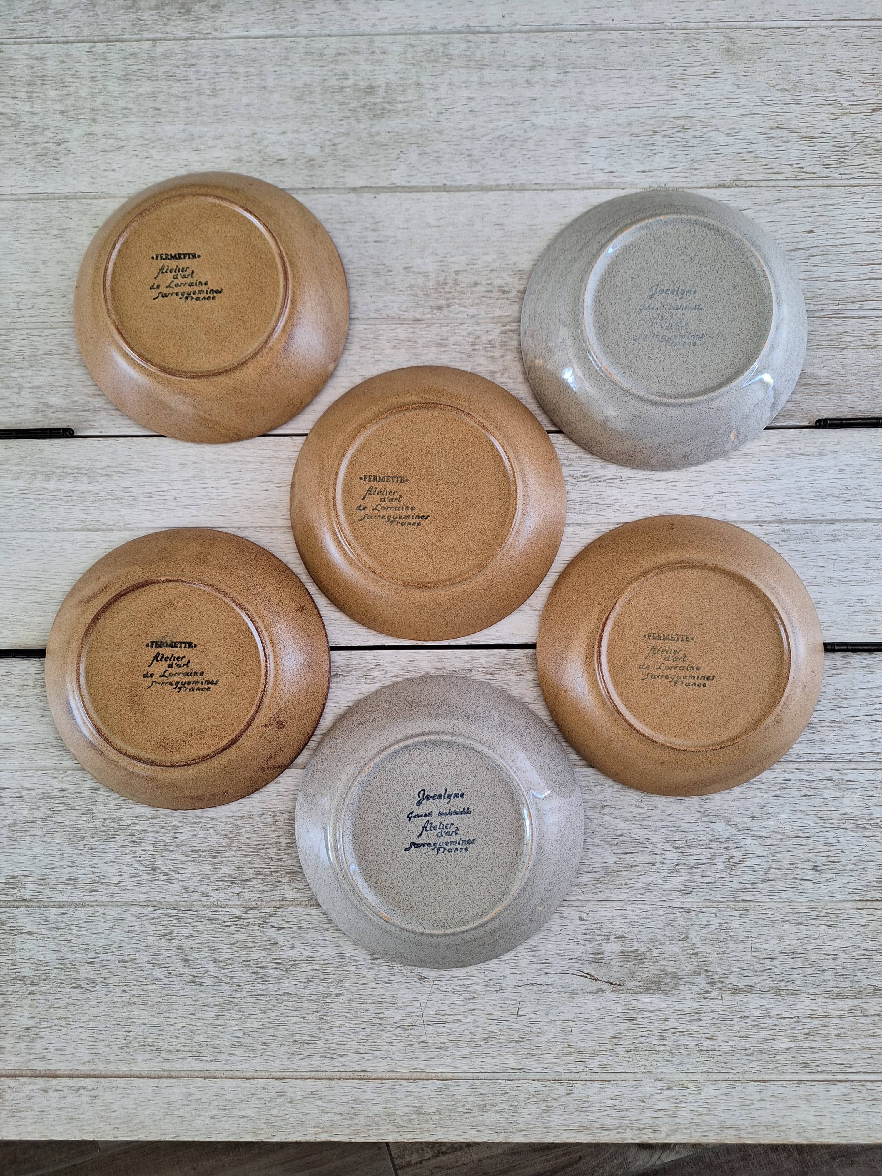 Vintage Sarreguemines stoneware plates