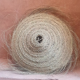 Parasol pendant lamp in braided natural fiber doum straw