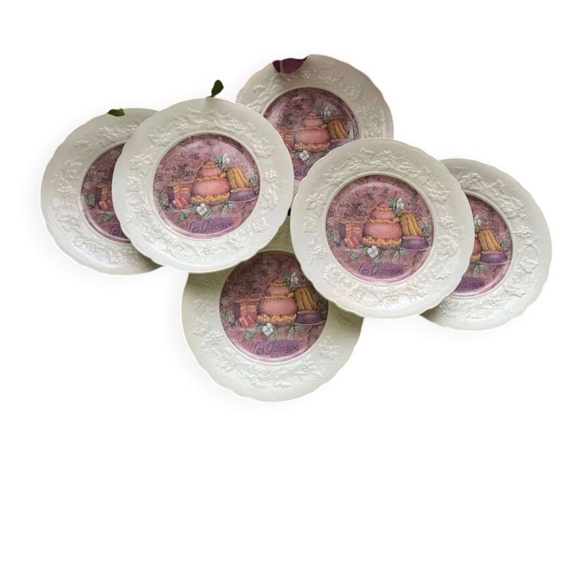 Gien cake plates