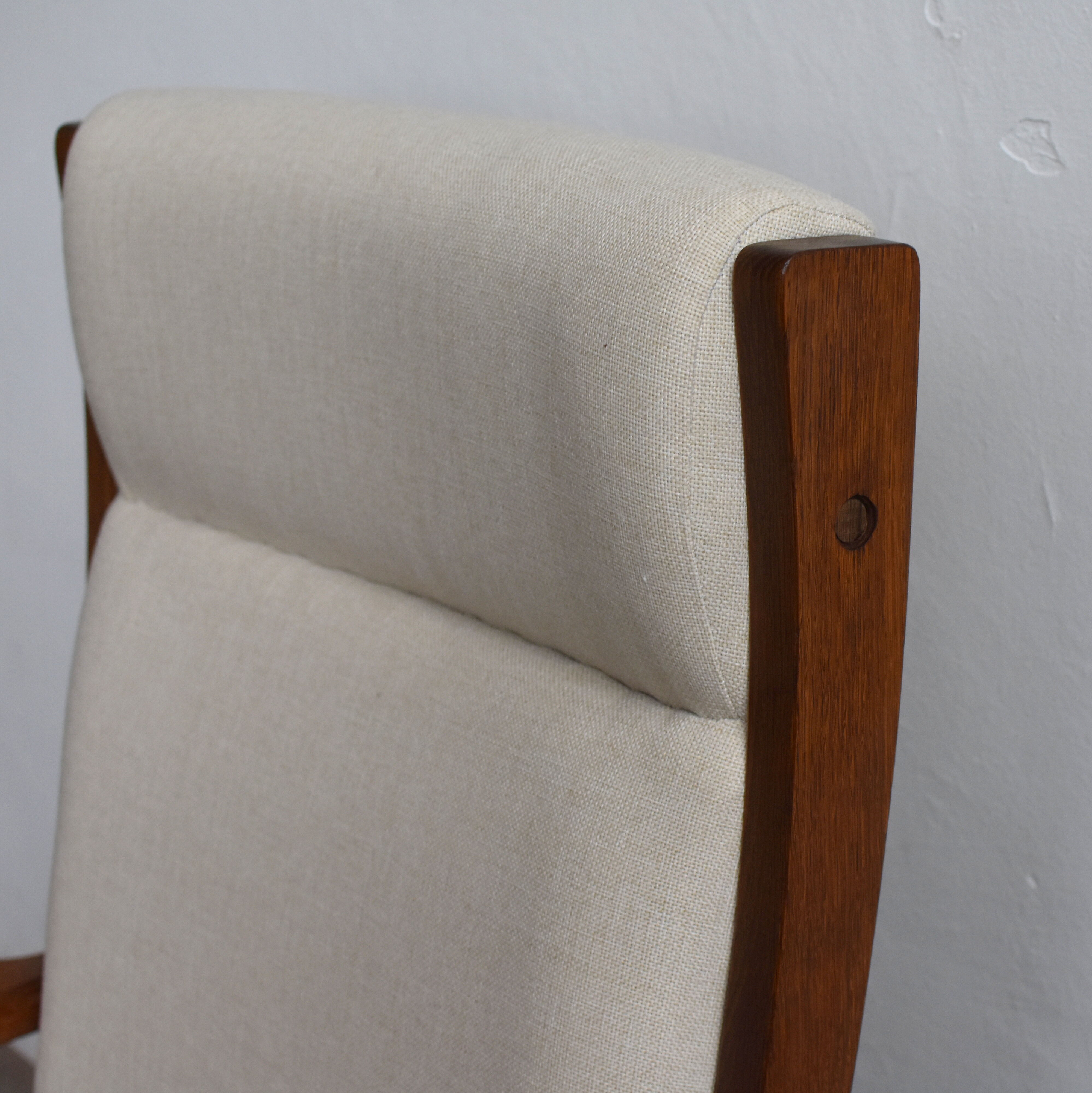 GE181 high back easy chair by Hans Wegner For Getama, 1960's