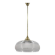 Italian mid-century brass and plastic pendant lamp, 1970s