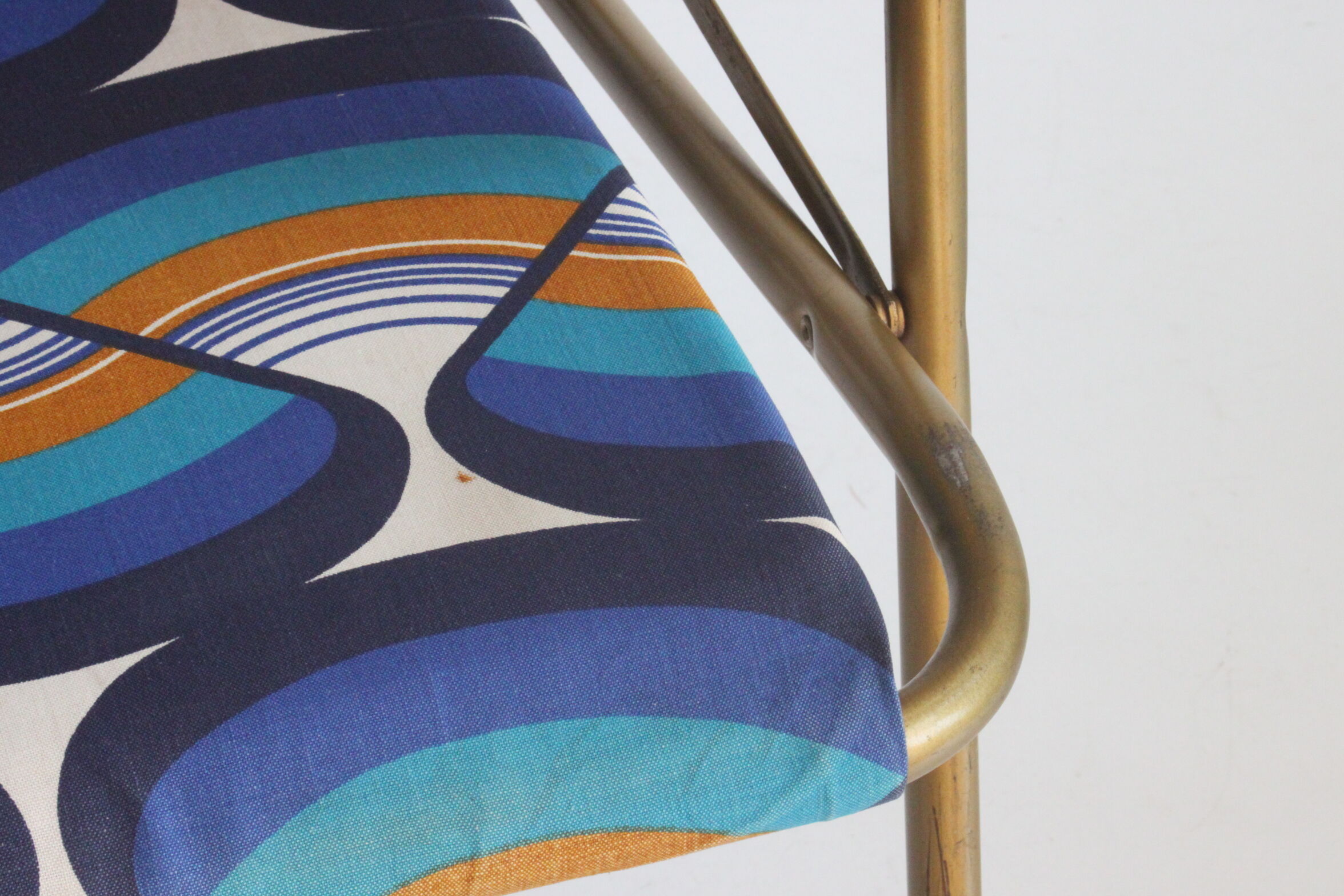 Lafuma space age folding garden chairs, 1964-74, set of two.