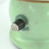 Vintage metal lamp with dimmer and original lampshade