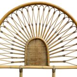 Rattan headboard, France, 1960s