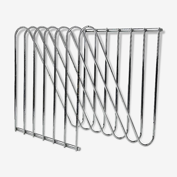 Magazine rack chrome steel