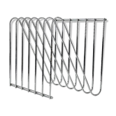 Magazine rack chrome steel