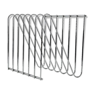 Magazine rack chrome steel