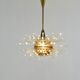 Lustre Bakalowits Miracle Sputnik in brass with crystal glass rods, 1960s