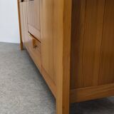 Maison Regain sideboard in solid elm, 1960s-1970s