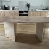 Pink marble table